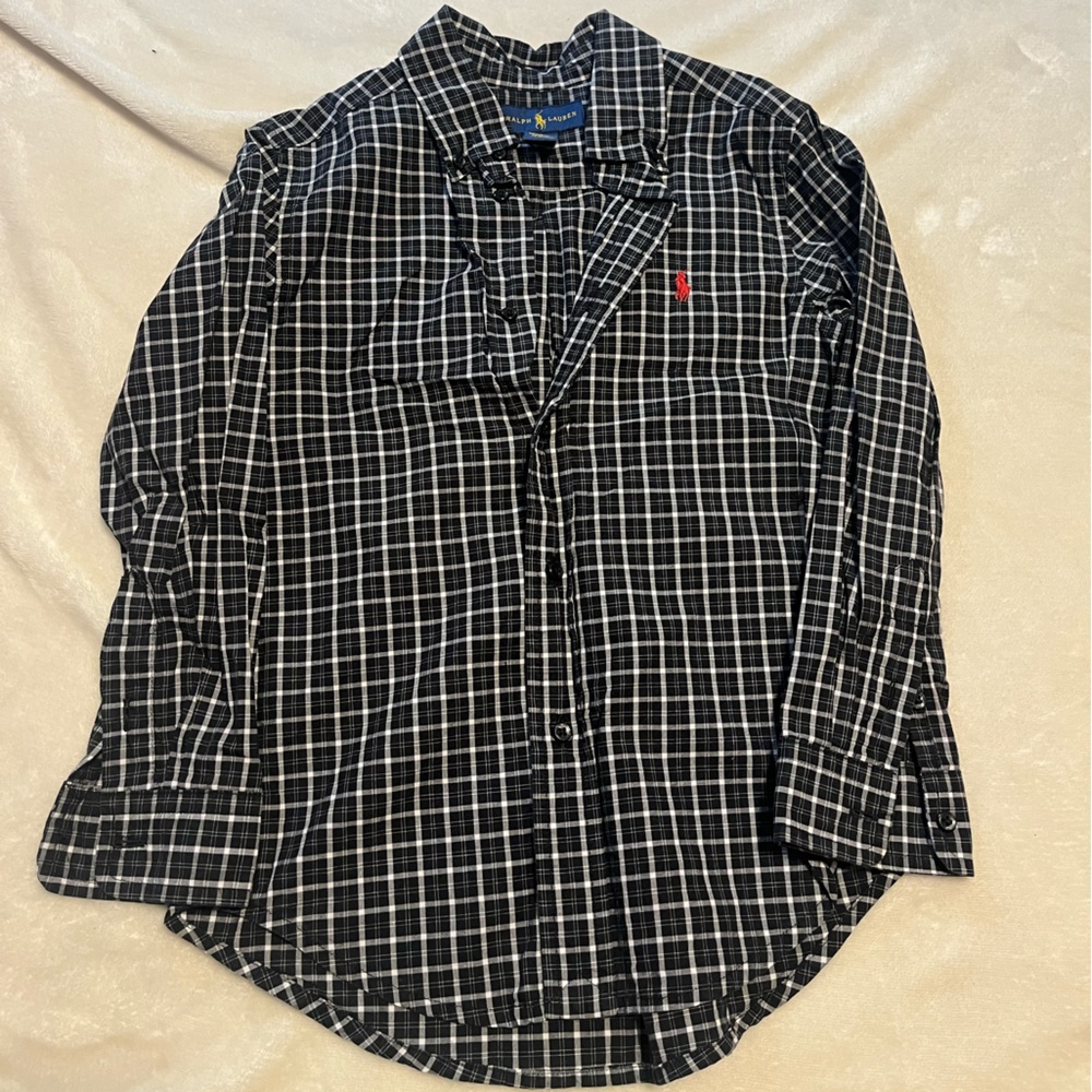Ralph Lauren button up long sleeve. Size 6